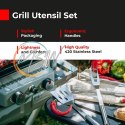 AD 6729 Sztućce do grilla ? zestaw w aluminiowej walizce