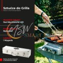 AD 6729 Sztućce do grilla ? zestaw w aluminiowej walizce