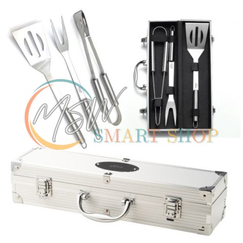 AD 6729 Sztućce do grilla ? zestaw w aluminiowej walizce AD 6729 Sztućce do grilla ? zestaw w aluminiowej walizce