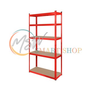 Regał metalowy magazynowy 180x90x40 czerwony Rebel