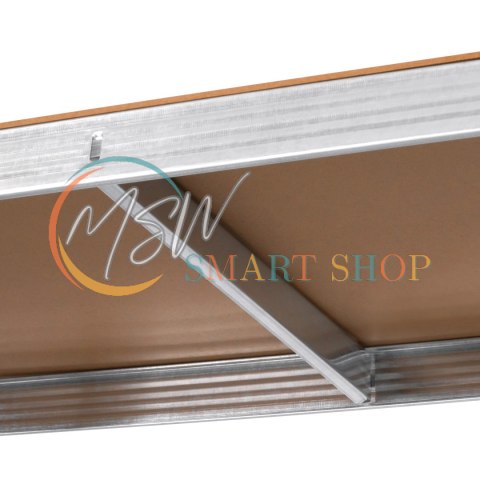 Regał metalowy magazynowy 180x90x40 srebrny Rebel