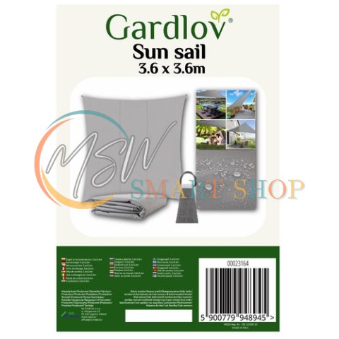 Żagiel przeciwsłoneczny 3.6x3.6m Gardlov 23164