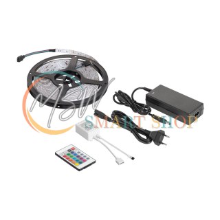 Zestaw oświetleniowy LED (sznur LED RGB, kontroler kolorów, zasilacz)