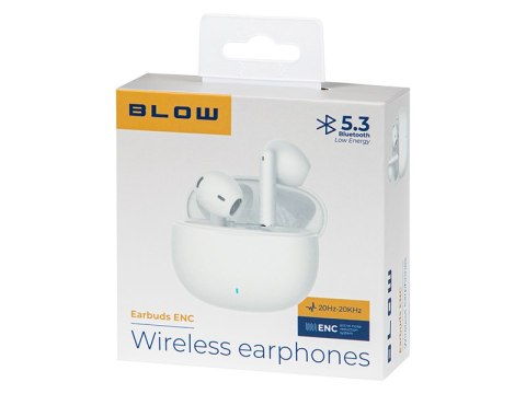 32-824# Słuchawki blow earbuds enc white 32-824# Słuchawki blow earbuds enc white