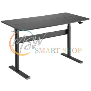 Biurko stolik z blatem 140x68cm Ergo Office, sprężyna gazowa, regulacja wysokości, do pracy stojąco siedzącej, max wys 115cm, ER