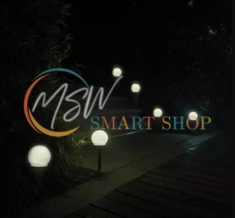 Lampa ogrodowa solarna- kula zestaw 6szt. 23562