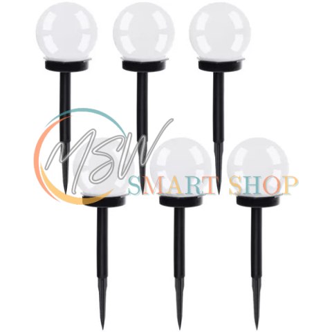 Lampa ogrodowa solarna- kula zestaw 6szt. 23562