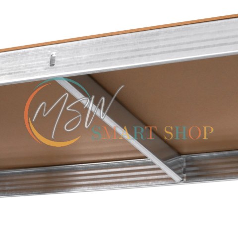 Regał metalowy magazynowy 205x120x45 srebrny Rebel