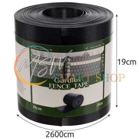 Taśma ogrodzeniowa 19cmx26m 700g/m2 antracyt 23909