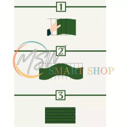 Taśma ogrodzeniowa 19cmx35m 630g/m2 brązowa 23707