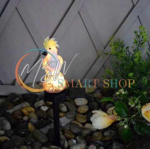 ZD50S Lampa solarna led papuga biała ZD50S Lampa solarna led papuga biała