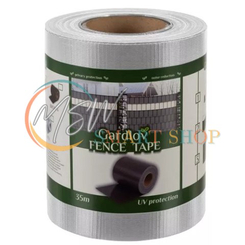 Taśma ogrodzeniowa 19cmx35m 450g/m2 szara 23697