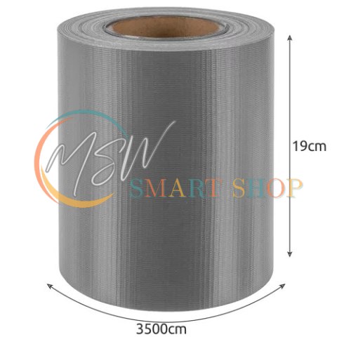 Taśma ogrodzeniowa 19cmx35m 450g/m2 szara 23697