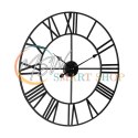 Aluminiowy duży zegar ścienny 60 cm