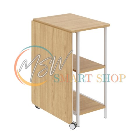 Biurko składane loftowe Maclean, wymiary: 107x45x75cm, max - 150 kg, z blatem, kolor jasny buk, MC-411 W Biurko składane loftowe Maclean, wymiary: 107x45x75cm, max - 150 kg, z blatem, kolor jasny buk, MC-411 W