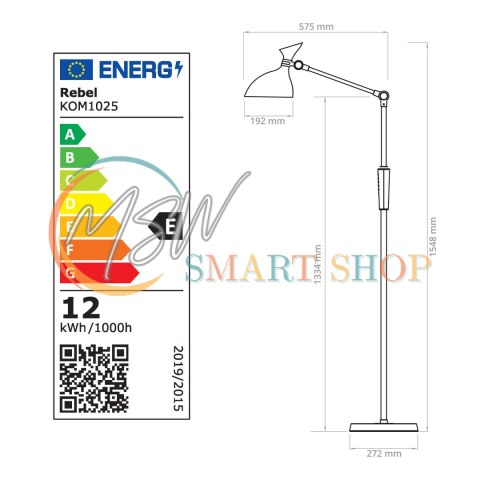 Lampa stojaca led ze ściemniaczem i zmianą temperatury barwowej