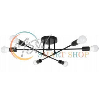 ZD74N Lampa sufitowa wisząca loft 6 ramion