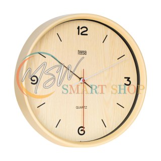 Zegar ścienny 30 cm jasny brąz