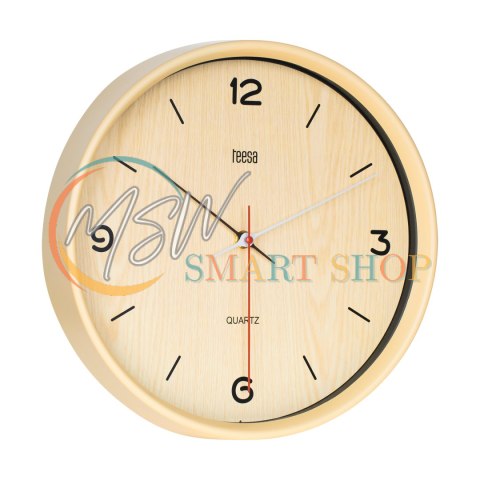 Zegar ścienny 30 cm jasny brąz Zegar ścienny 30 cm jasny brąz