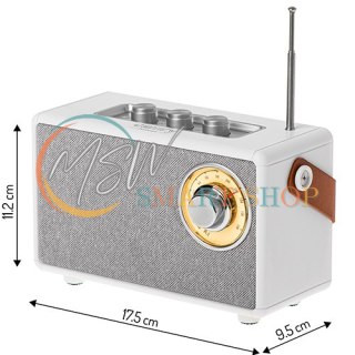 CR 1902 White Radio fm z bluetooth - usb-c
