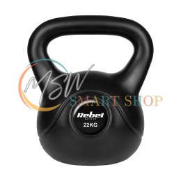 Kettlebell bitumiczny 22 kg REBEL ACTIVE