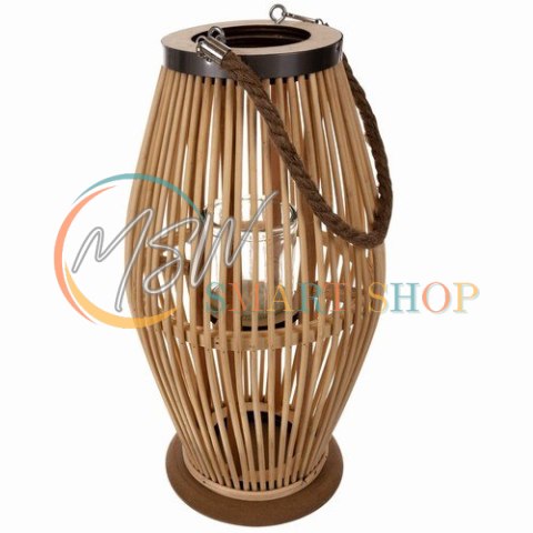 Lampion bambusowy rattanowy Gardlov 24282
