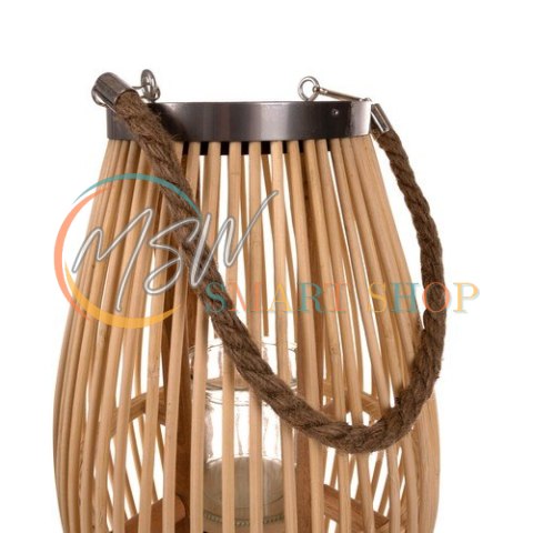 Lampion bambusowy rattanowy Gardlov 24282