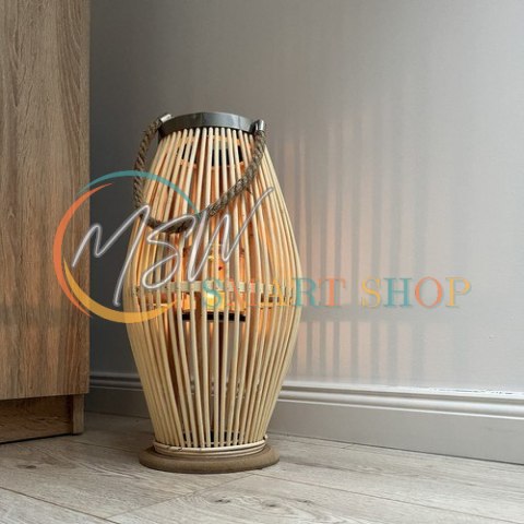 Lampion bambusowy rattanowy Gardlov 24282