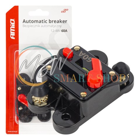 Samochodowy bezpiecznik automatyczny 60a 12v 24v 48v amio-03826 Samochodowy bezpiecznik automatyczny 60a 12v 24v 48v amio-03826
