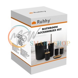 Zestaw akcesoriów łazienkowych - czarny Ruhhy24636