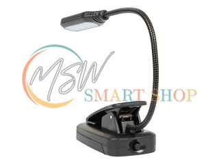 44-162# Lampka biurkowa led lb-18 z klipsem czarna
