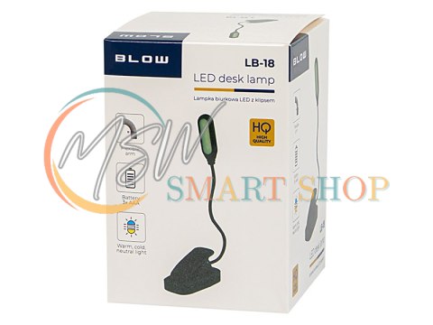 44-162# Lampka biurkowa led lb-18 z klipsem czarna 44-162# Lampka biurkowa led lb-18 z klipsem czarna