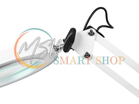 44-168# Lampka biurkowa led lb-23 biała z lupą 44-168# Lampka biurkowa led lb-23 biała z lupą