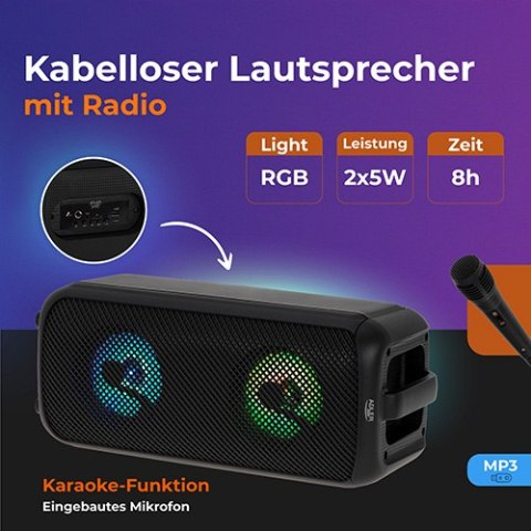 AD 1903 Głośnik bluetooth z radiem / funkcja karaoke AD 1903 Głośnik bluetooth z radiem / funkcja karaoke