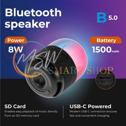 AD 1904 Głośnik bluetooth z fm AD 1904 Głośnik bluetooth z fm