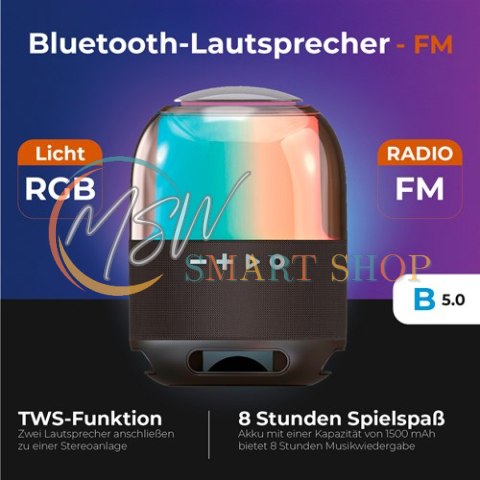 AD 1904 Głośnik bluetooth z fm AD 1904 Głośnik bluetooth z fm