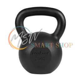 Kettlebell żeliwny 26kg, REBEL ACTIVE