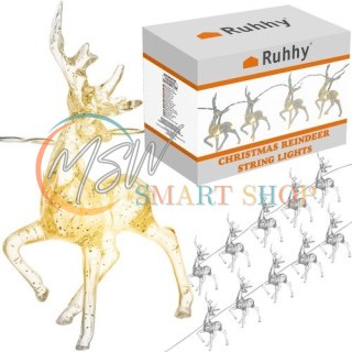 Lampki świąteczne- renifery Ruhhy 24955