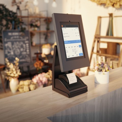 Stojak POS na tablet i drukarkę Maclean, 1kg max, MC-336 Stojak POS na tablet i drukarkę Maclean, 1kg max, MC-336