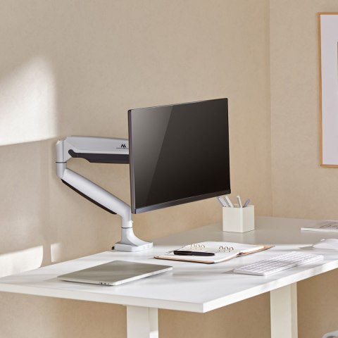 Uchwyt do monitora Maclean, podwójne ramię, ze sprężyną gazową, 17"-45", 16 kg, MC-969 Uchwyt do monitora Maclean, podwójne ramię, ze sprężyną gazową, 17"-45", 16 kg, MC-969