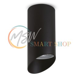 Oprawa natynkowa / tuba Maclean, punktowa, okrągła, aluminiowa, GU10, 55x130mm, kolor czarny, MCE360 B