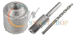 Otwornica widiowa 65 mm z adapterem HEX oraz wiertłem pilotującym