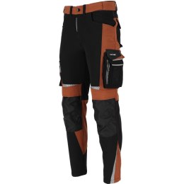 Spodnie stretch brązowo-czarne, 