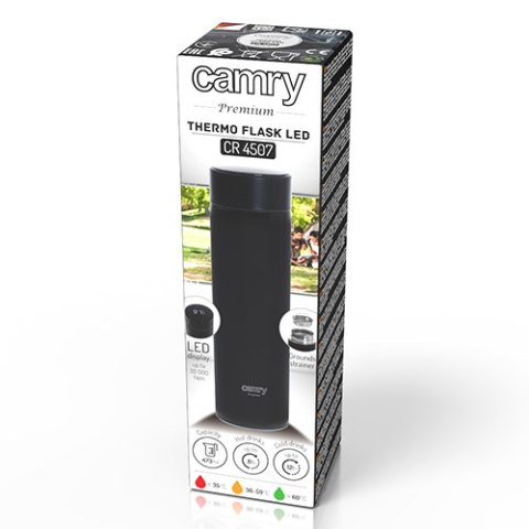 CR 4507bk Termos led 473ml czarny CR 4507bk Termos led 473ml czarny
