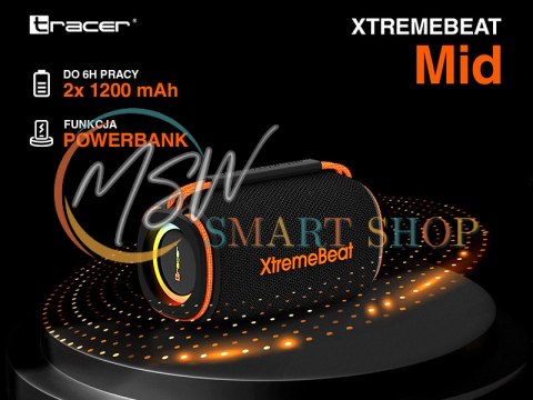 Głośniki TRACER XtremeBeat Mid TWS BT RGB BLACK Głośniki TRACER XtremeBeat Mid TWS BT RGB BLACK