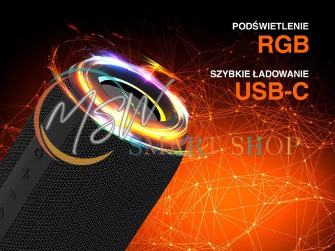 Głośniki TRACER XtremeBeat Ultra TWS BT RGB BLACK Głośniki TRACER XtremeBeat Ultra TWS BT RGB BLACK