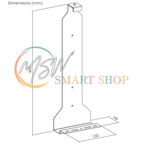Stojak uchwyt naścienny biały PS5, 10kg max, RS180 Stojak uchwyt naścienny biały PS5, 10kg max, RS180