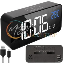 Budzik- zegar LED Izoxis 24736
