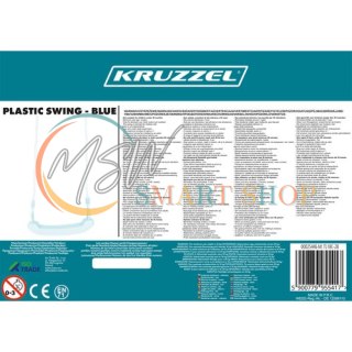 Huśtawka plastikowa - niebieska 25446