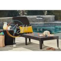 Leżak ogrodowy regulowany Jaipur Sun Lounger brązowy